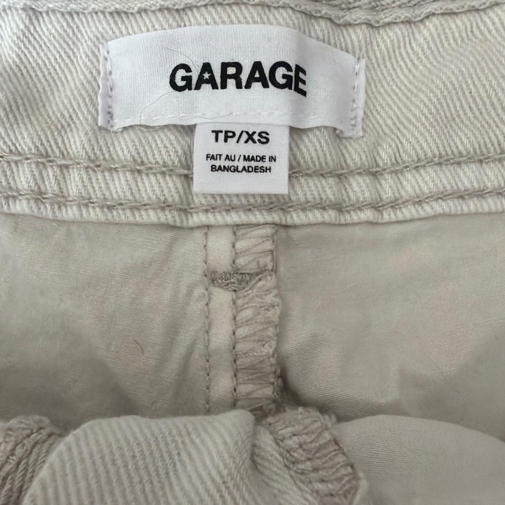 Garage Tia Cargo Skort Cement Grey Denim Mini Skirt XS 100083225 - Picture 4 of 8